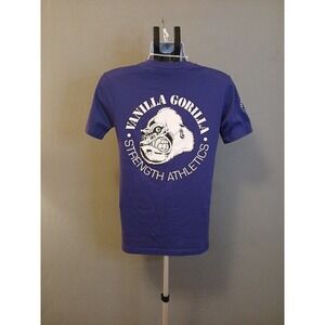 Vanilla Gorilla Mens Gym Graphics Tee Gray Small